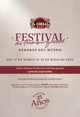 El Corral Gourmet (válido hasta 18-05)