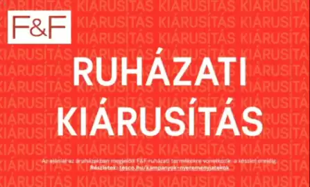 F&F akciós újság hét 18 Oldal 1