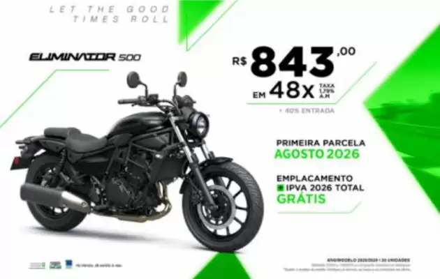 Kawasaki (válido até 10-05)