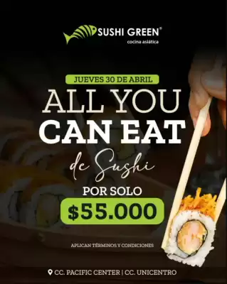 Sushi Green (válido hasta 30-04)