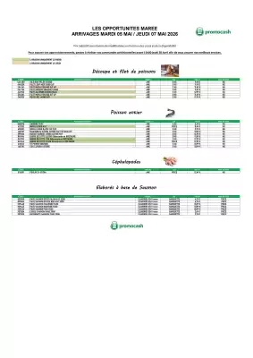 Promocash (valable jusqu'au 7-05)