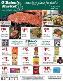 O'briens Market weekly ad week 18 Page 1