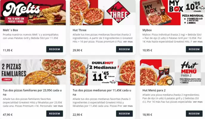 Pizza Hut (válido hasta el 10-05)