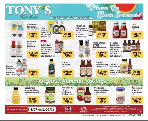 Tony’s Fresh Market (valid until 2-06)