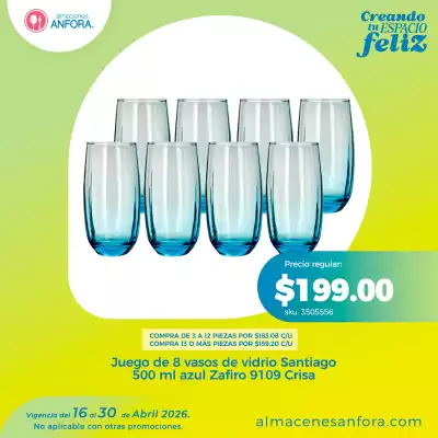 Almacenes Anfora (válido hasta 30-04)