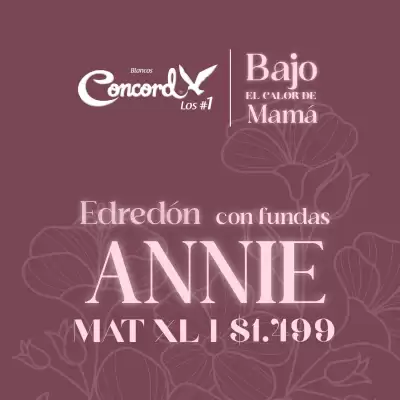 Colchas Concord (válido hasta 13-05)