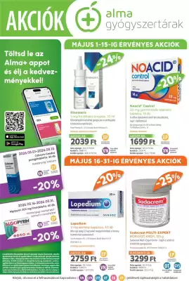 Alma Gyógyszertárak (érvényes eddig: 31-05)