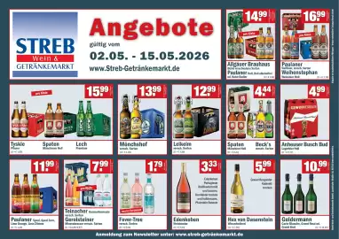 Streb Getränkemarkt Prospekt Seite 1