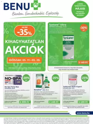 Benu Gyógyszertárak (érvényes eddig: 31-05)