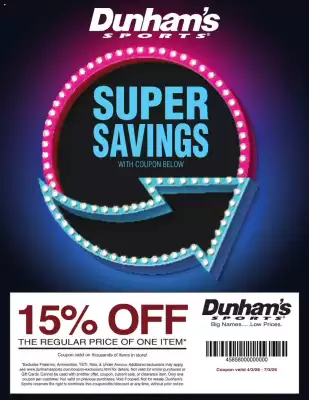 Dunham's Sports (valid until 2-05)
