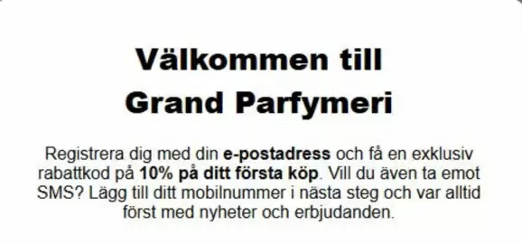 Grand Parfymeri reklamblad Sida 1