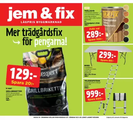 Jem&Fix reklamblad