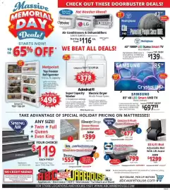ABC Warehouse weekly ad week 19 Page 1