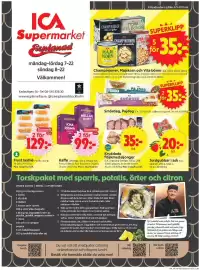 ICA Supermarket reklamblad vecka 19 Sida 1