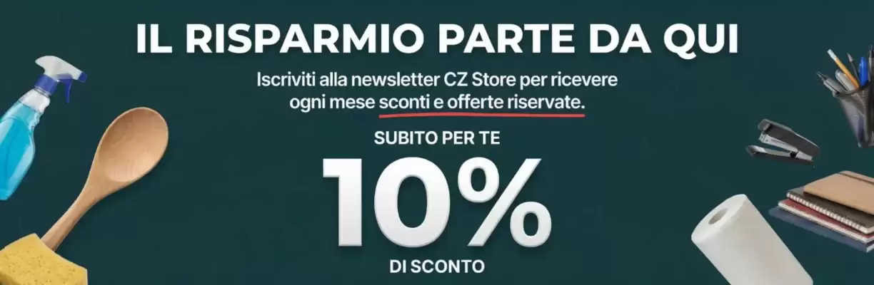 Volantino CZ Store (valido fino al 18-05)