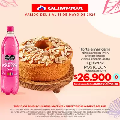 Olímpica (válido hasta 31-05)