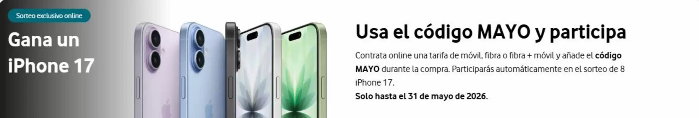 Vodafone (válido hasta el 31-05)