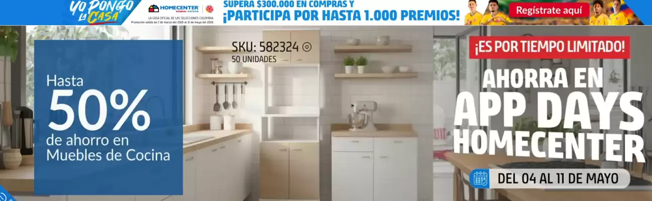Homecenter (válido hasta 11-05)