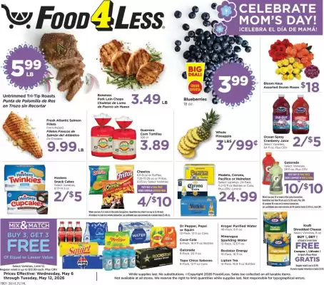 Food 4 Less weekly ad (valid until 13-05)