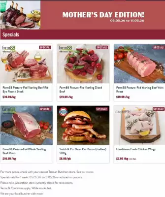 Tasman Butchers (valid until 11-05)