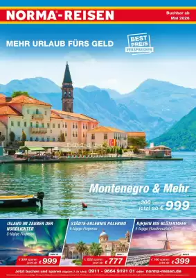Norma Reisen Prospekt (gültig bis 31-05)