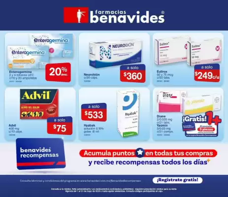 Farmacias Benavides (válido hasta 31-05)