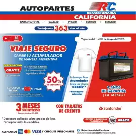Catálogo Refaccionaria California Página 1