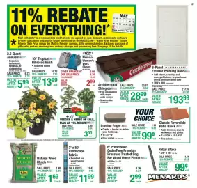 Menards weekly ad Page 1