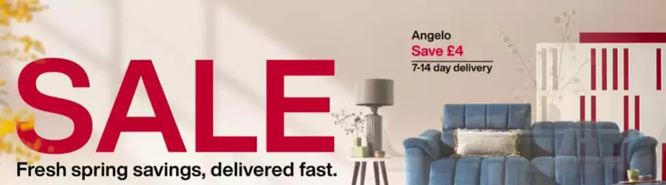 Furniture Village leaflet Page 1