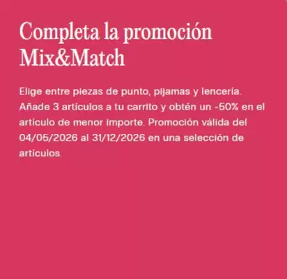 Intimissimi (válido hasta el 31-12)
