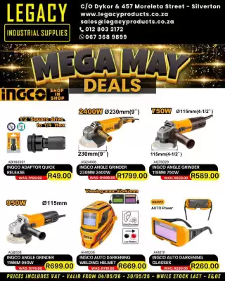 Legacy Industrial Supplies catalogue (valid until 30-05)