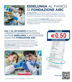 Volantino Esselunga | Paniere Benefico AIRC Pagina 2