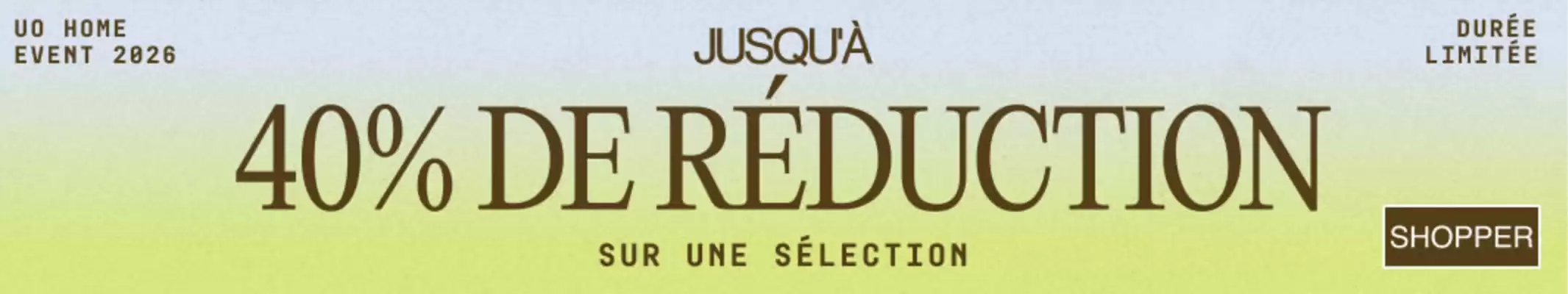 Urban Outfitters (valable jusqu'au 10-05)