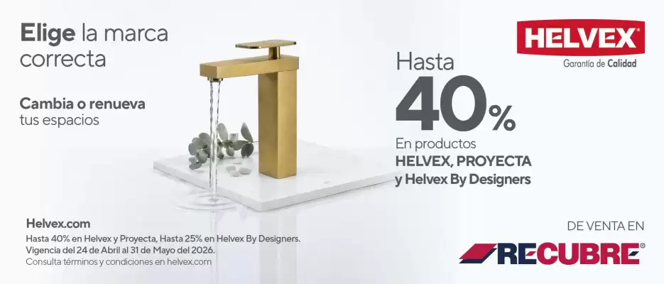 Recubre (válido hasta 31-05)