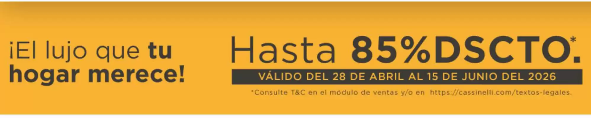 Cassinelli (válido hasta 15-06)