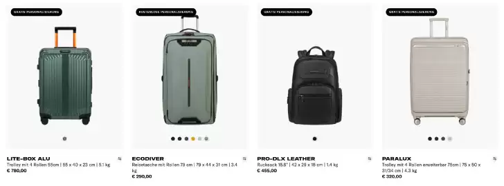 Samsonite Flugblatt Seite 2