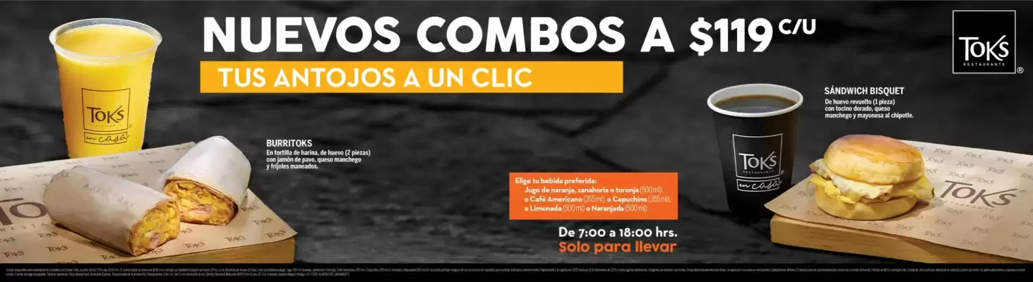 Catálogo Toks Restaurante (válido hasta 31-05)