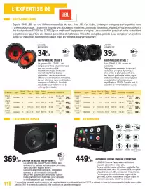 Catalogue E.Leclerc L'Auto page 118: HAUT-PARLEURS STAGE 2 €39,50, CAISSON DE BASSE BASS PRO BP12 €369,50
