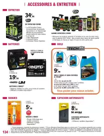 Catalogue E.Leclerc L'Auto page 134: KIT ENTRETIEN CHAÎNE €34,90, BOUGIES 2 ROUES €5,49