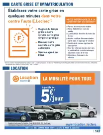 Catalogue E.Leclerc L'Auto page 147