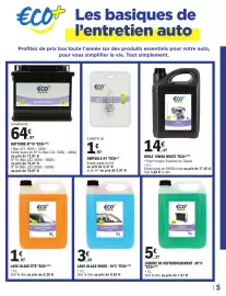 Catalogue E.Leclerc L'Auto page 5: HUILE 10W40 MIXTE ECO+ €14,47, LAVE GLACE ETE ECO+ €1,97