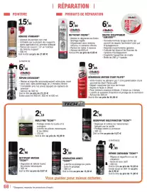 Catalogue E.Leclerc L'Auto page 68: RÉPARE CREVAISON €6,40, HUILE FINE TECH9 €2,10