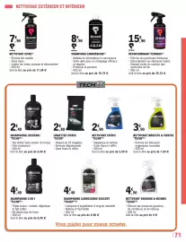 Catalogue E.Leclerc L'Auto page 71: SHAMPOOING LUSTRANT TECH9 €2,49, SHAMPOOING 3 EN 1 TECH9 €4,49