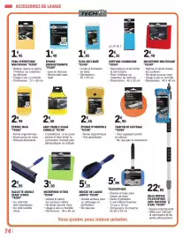 Catalogue E.Leclerc L'Auto page 74: CHIFFONS CHAMOISINE TECH9 €2,35, ÉPONGE DÉMOUSTIQUANTE TECH9 €1,49
