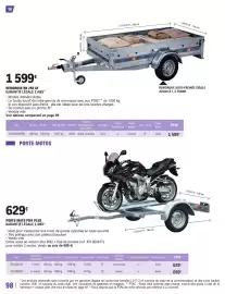 Catalogue E.Leclerc L'Auto page 98: REMORQUE RB 250 AF €1.599,00, PORTE-MOTO PM1 PLUS €629,00