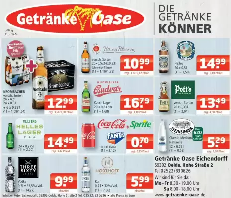 Getränke Oase (gültig bis 16-05)