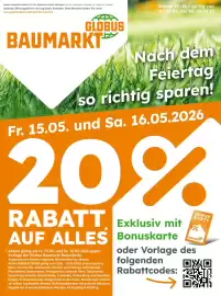 Globus Baumarkt Prospekt Seite 1