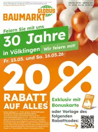 Globus Baumarkt Prospekt Seite 1