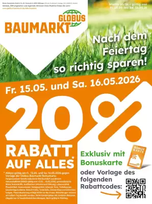 Globus Baumarkt (gültig bis 16-05)