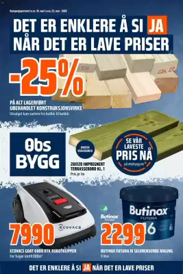 Obs Bygg kundeavis (gyldig til 23-05)